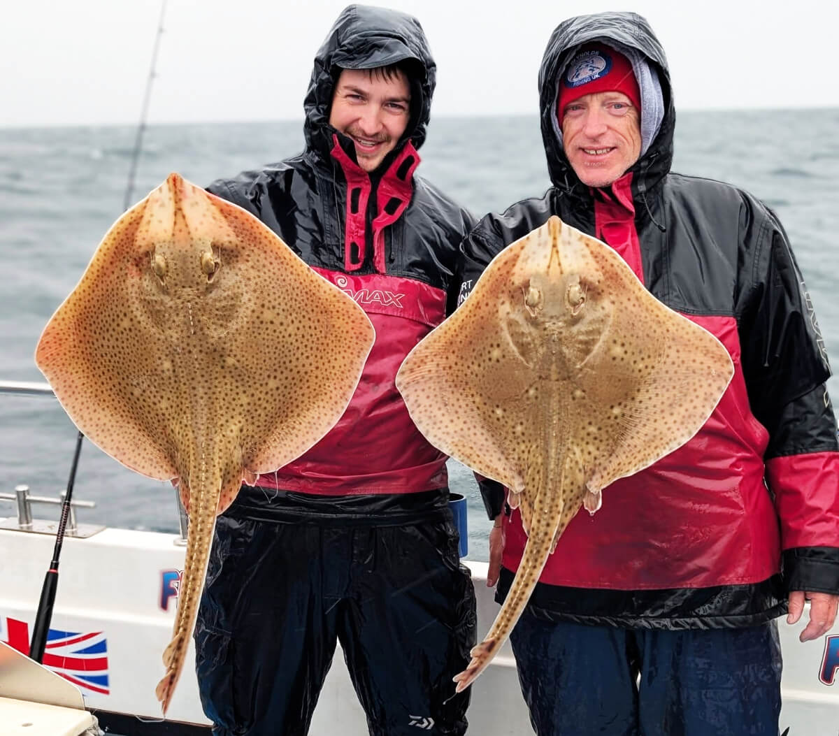 Fisherman Jack and Richard Reynolds with catch